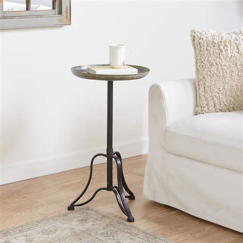 Small Metal Side Table 